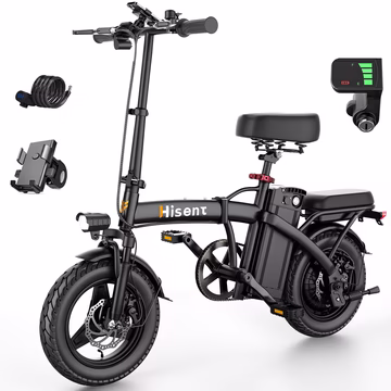 G11 Commuter Black Electric Bike With Battery Indicator