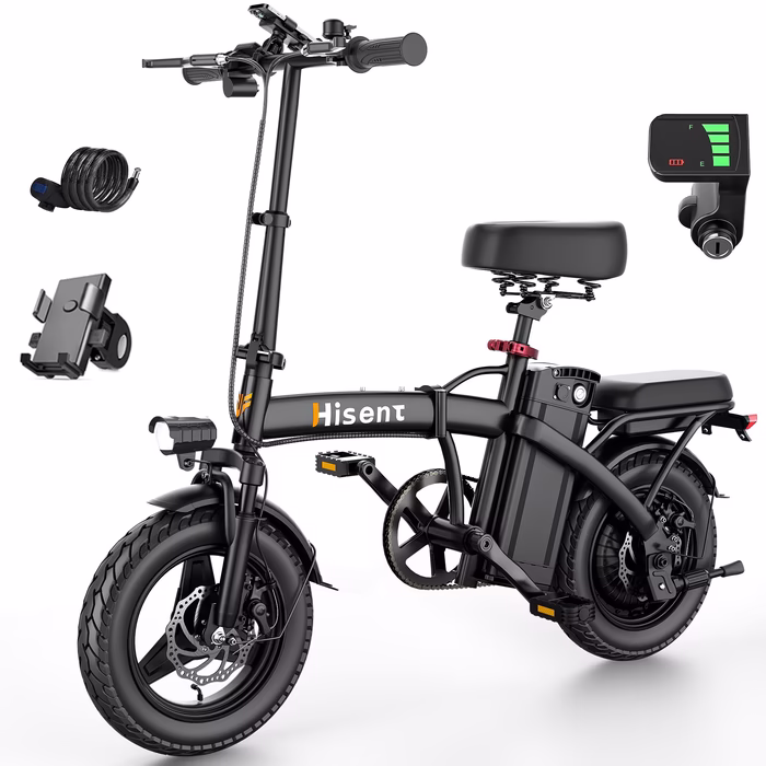 G11 Commuter Black Electric Bike With Battery Indicator