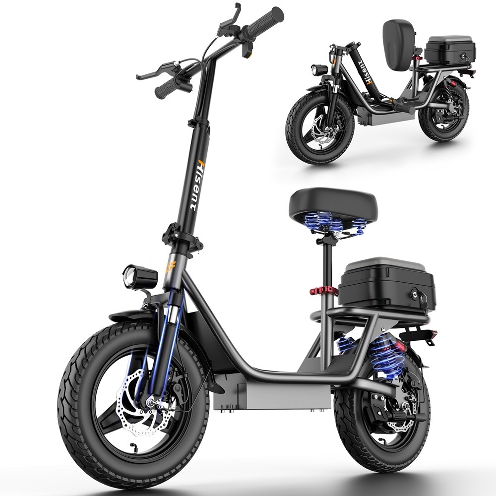 Hisent B2 Series Electric Scooter for Adults and Teenagers -GRAY