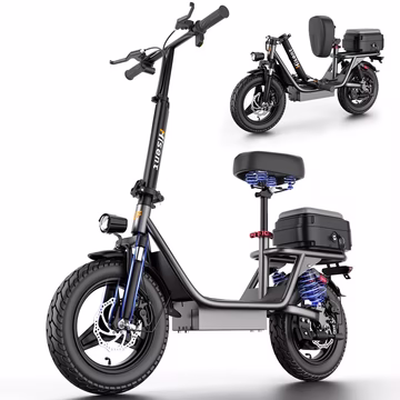 B2 Series Grey Electric Scooter