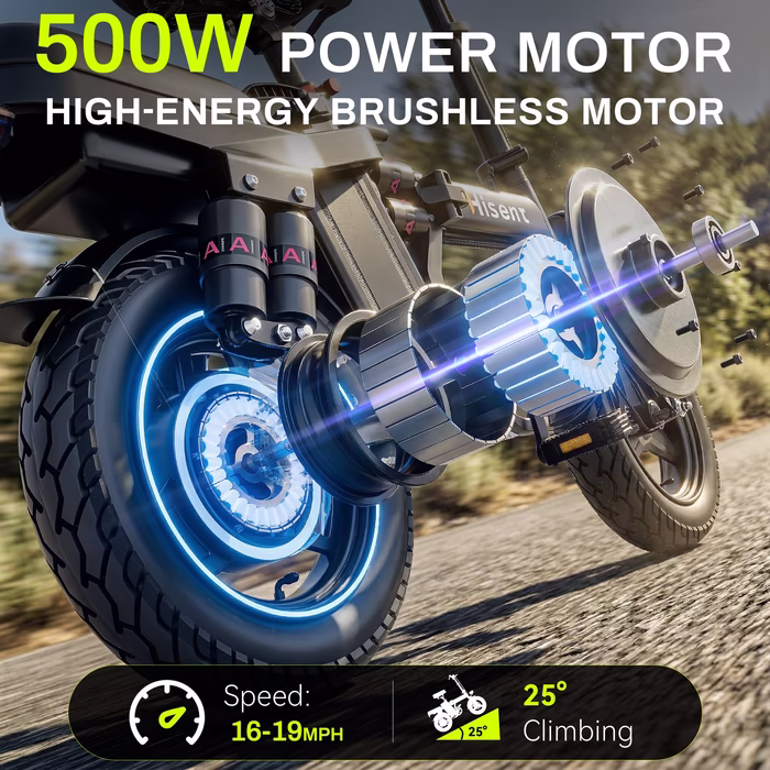 F9 Folding Black Electric Bike