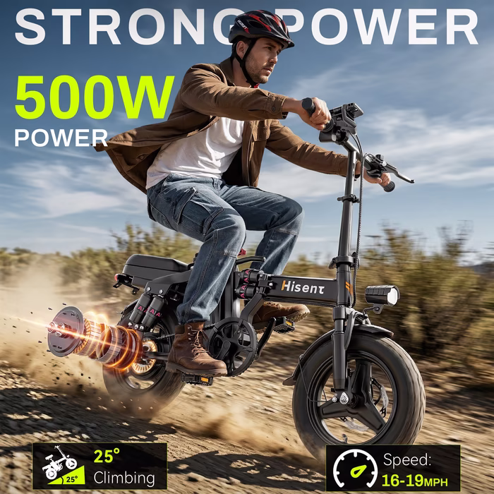 F9 Folding Black Electric Bike