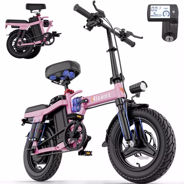 F9 Folding PINK Electric Bike 