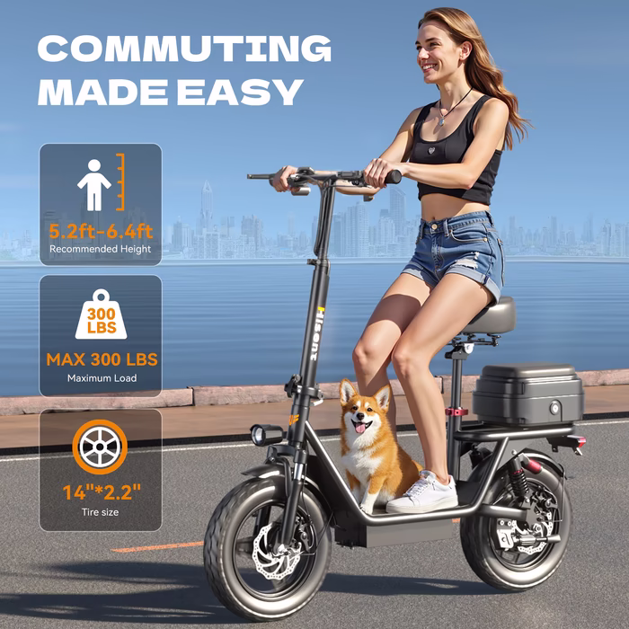 B2 Series Grey Electric Scooter