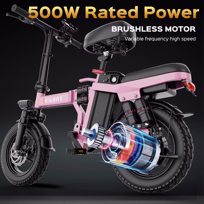 F9 Folding PINK Electric Bike 