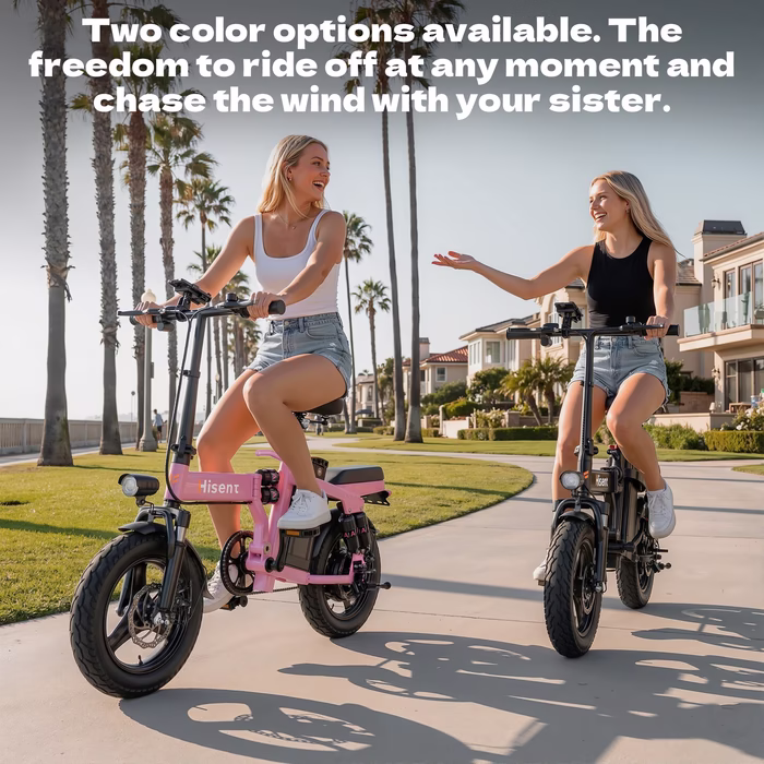 F9 Folding PINK Electric Bike 