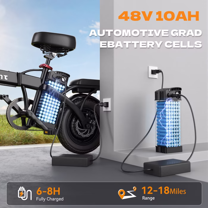 G11 Commuter Black Electric Bike With Battery Indicator