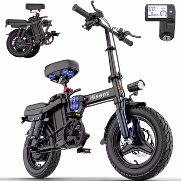 F9 Folding Black Electric Bike
