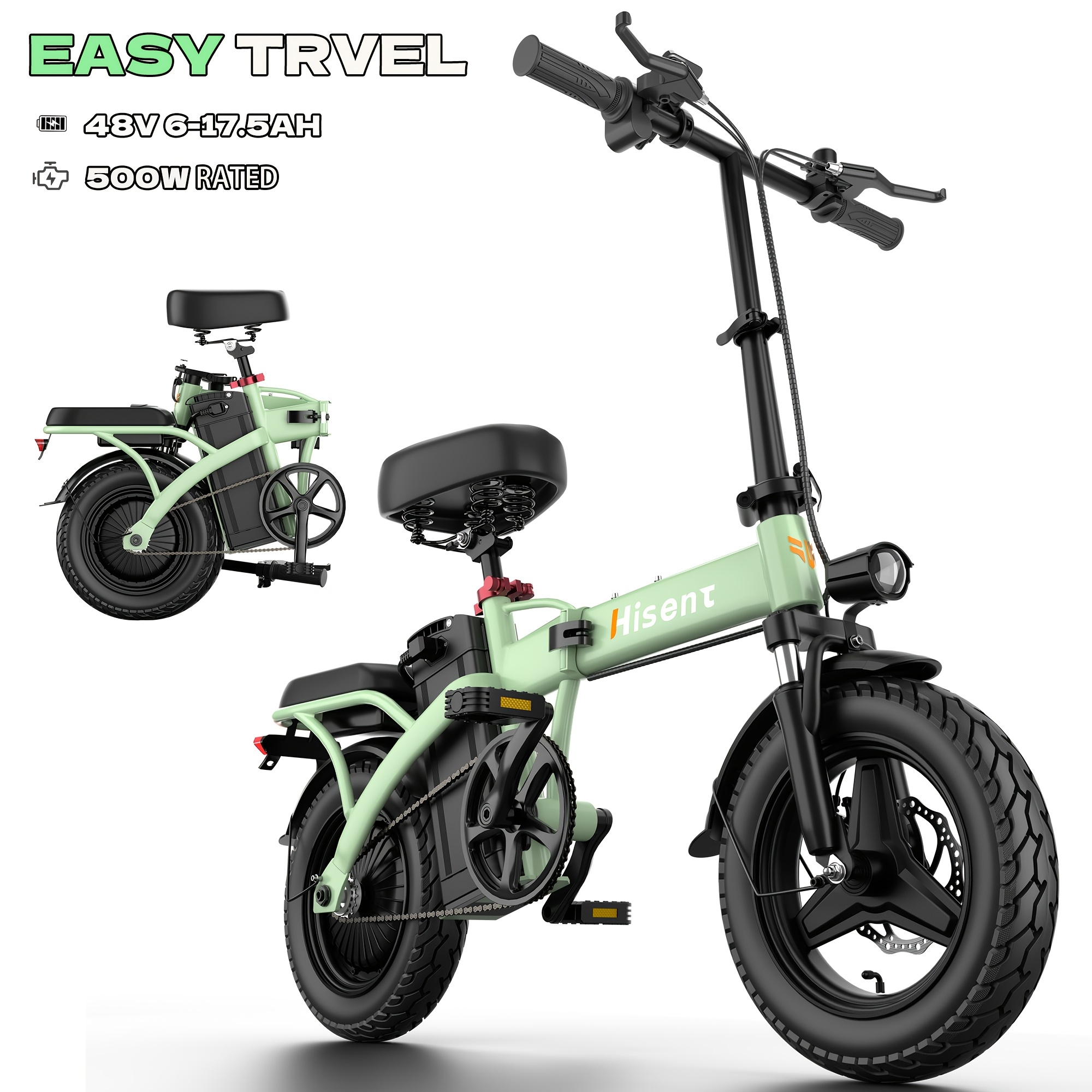 G11 Commuter Green Electric Bike - Shop Hisent G11 Commuter Green Electric Bike - Shop Hisent